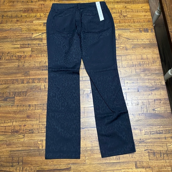 NWT Ann Taylor Black Cheetah Print Jeans - Picture 3 of 8